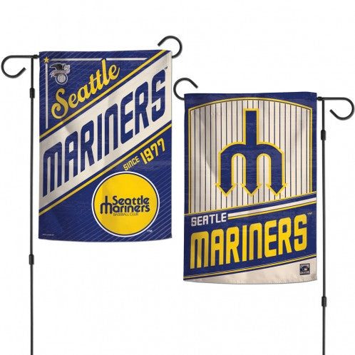 Seattle Mariners 2-Sided Vertical Garden Flag; Polyester