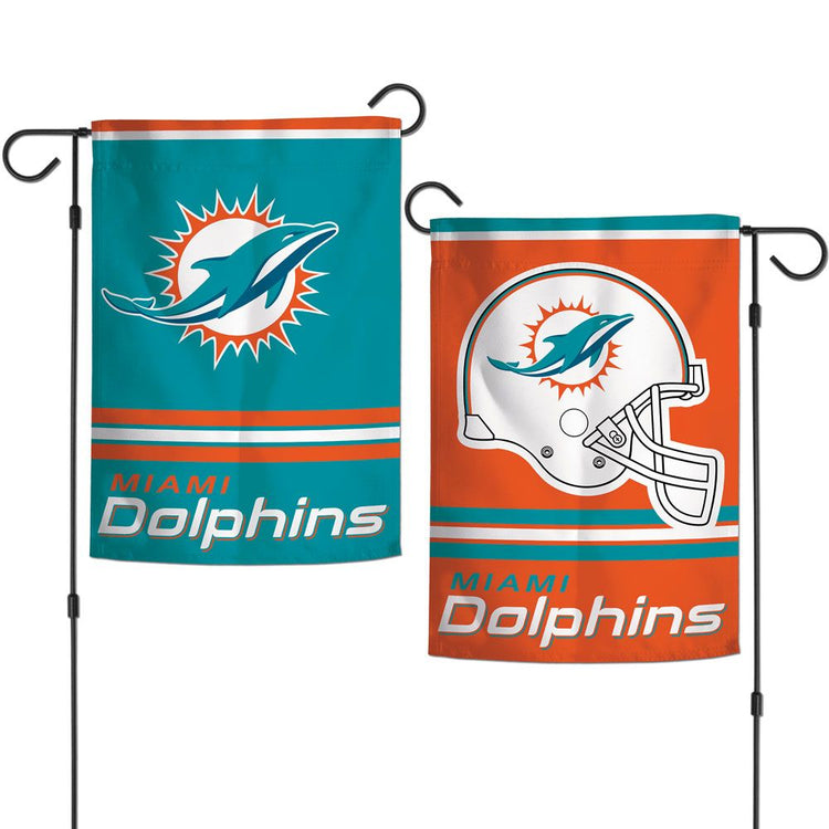 12.5"x18" Miami Dolphins 2-Sided Garden Flag