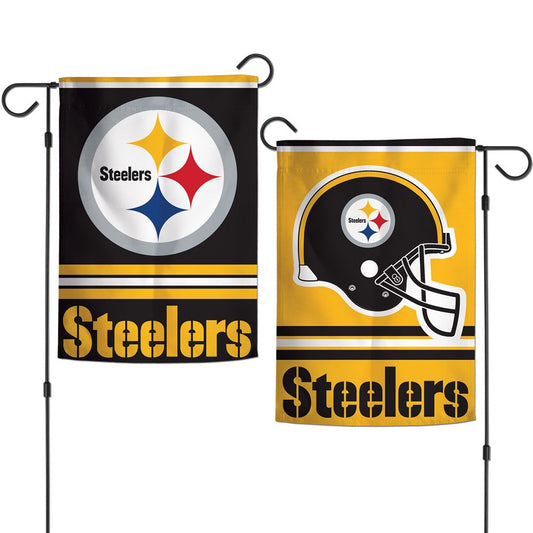 12.5"x18" Pittsburgh Steelers 2-Sided Garden Flag