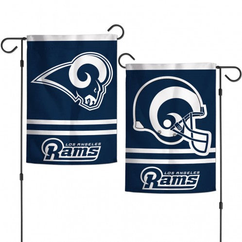 Los Angeles Rams Double Sided Vertical Garden Flag; Polyester