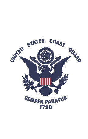 US Coast Guard Garden Flag; Nylon
