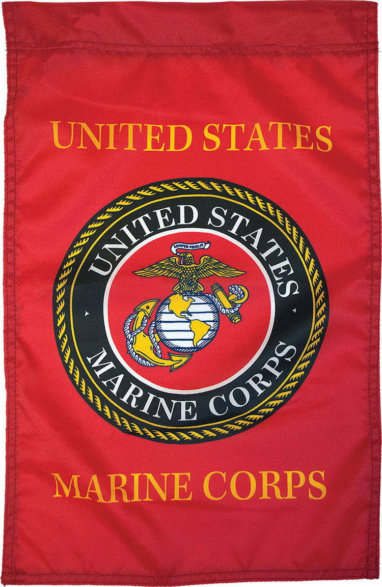 12"x18" US Marine Corps Seal Garden Flag; Nylon