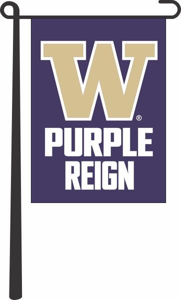 University of Washington Huskies Purple Reign Garden Flag