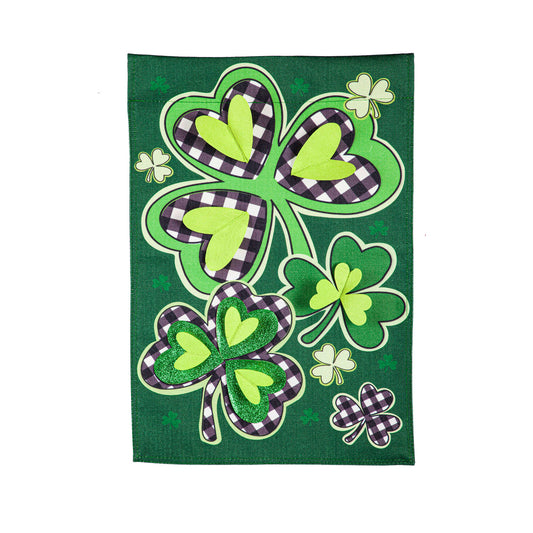 Shamrocks with Checks House Flag