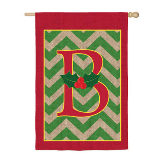 Holly Monogram B House Flag