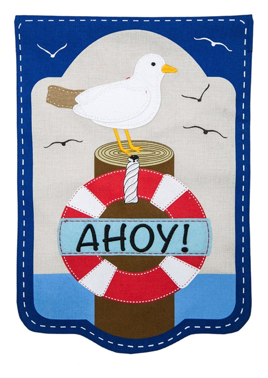 Coastal Bird House Flag