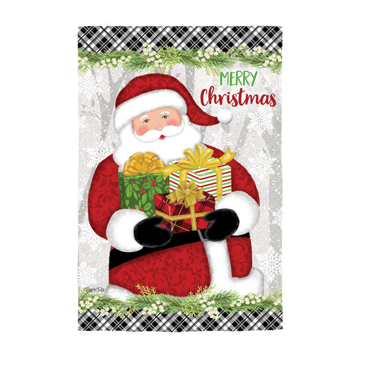 Merry Santa House Flag