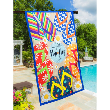 Flip Flop Life House Flag