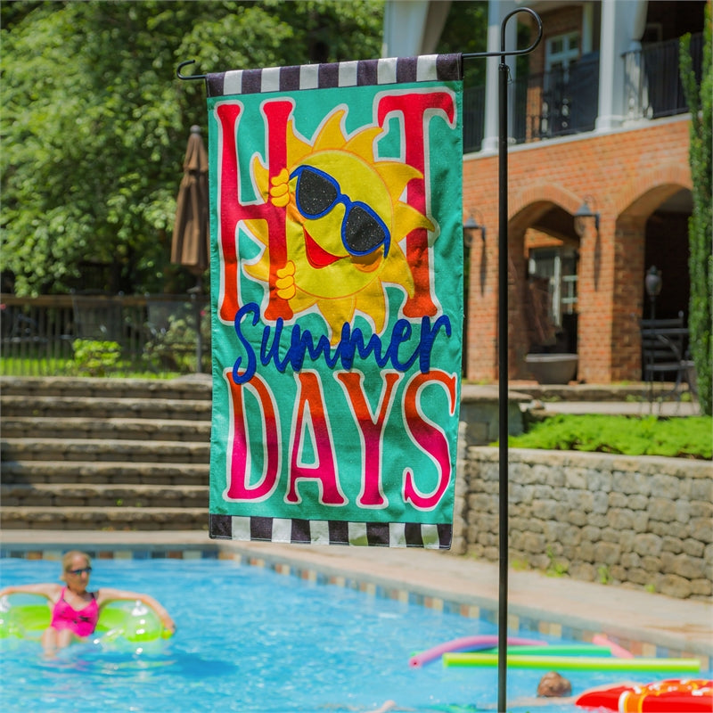 HOT Summer Days Sun House Flag