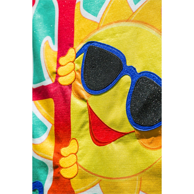 HOT Summer Days Sun House Flag