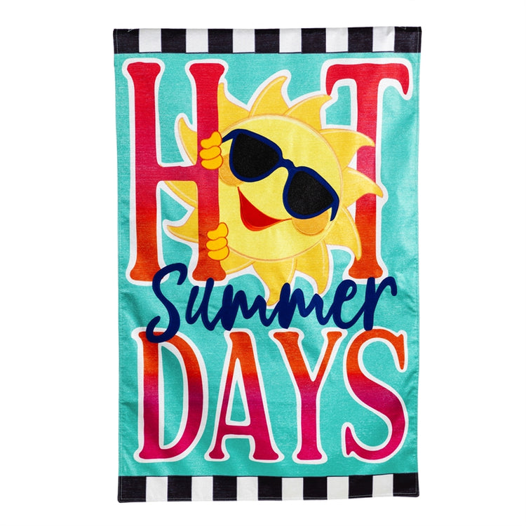 HOT Summer Days Sun House Flag