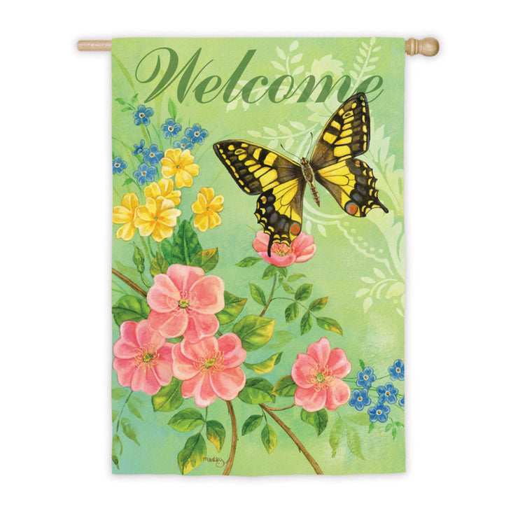 Swallowtail Butterfly House Flag