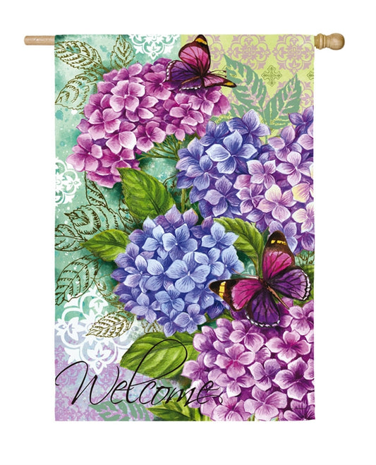 Beautiful Hydrangeas House Flag