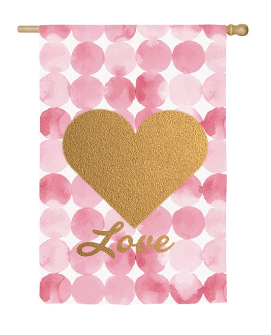 Love Valentine's Day House Flag