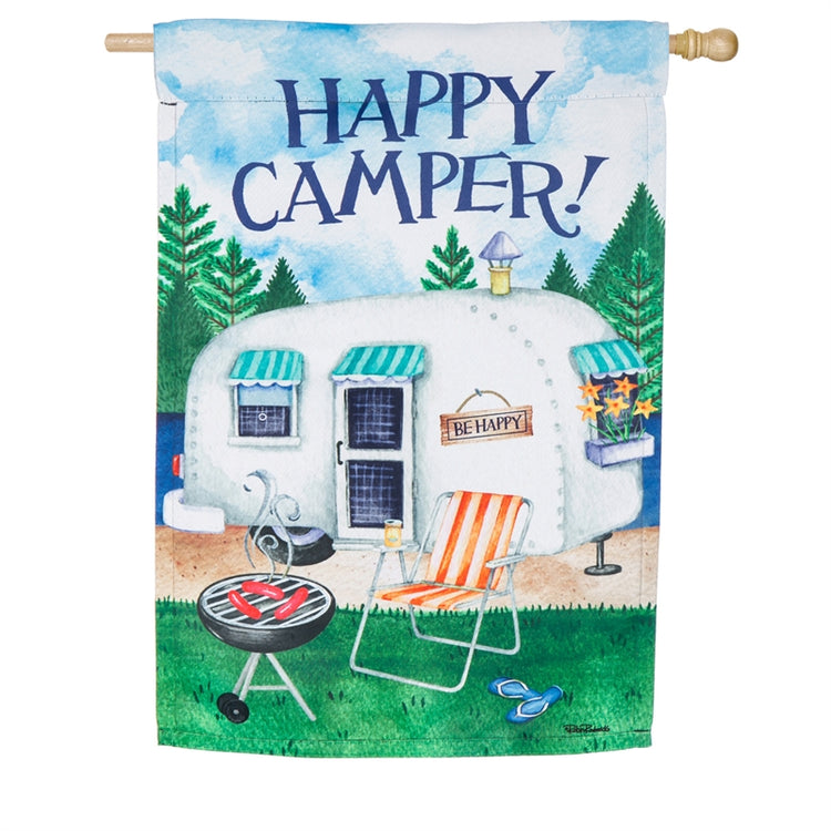Happy Camper House Flag