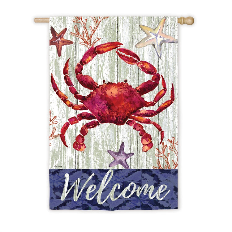 Red Crab Welcome House Flag