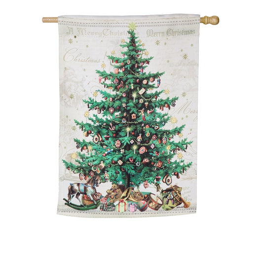 O Christmas Tree House Flag