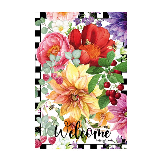 Enchanted Garden House Flag