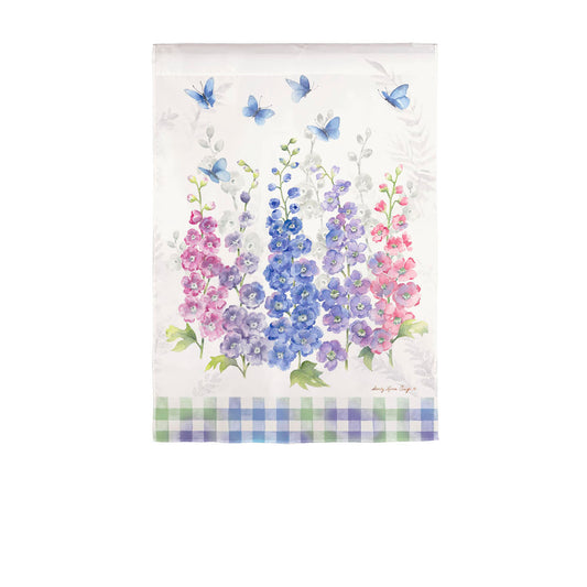 Delphiniums Garden Flag