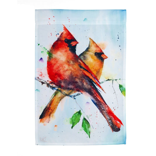 Cardinal Pair Garden Flag