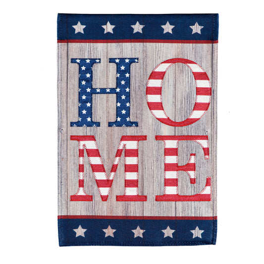 Stacked Patriotic Home Garden Flag