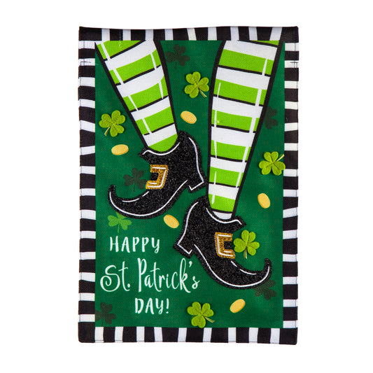 Dancing Heels St Patrick's Day Garden Flag