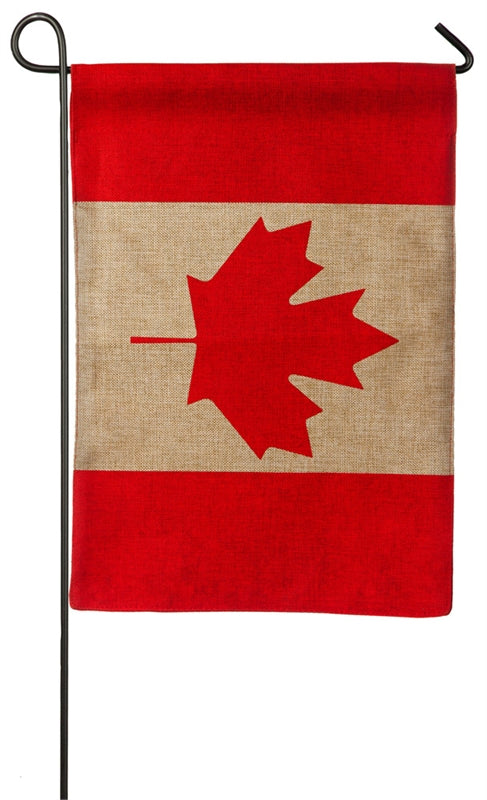 Canada Printed Seasonal Garden Flag; Polyester Burlap