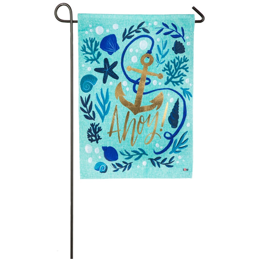 Ahoy! Nautical Garden Flag