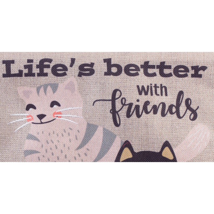 Life's Better with Cat Friends Garden Flag