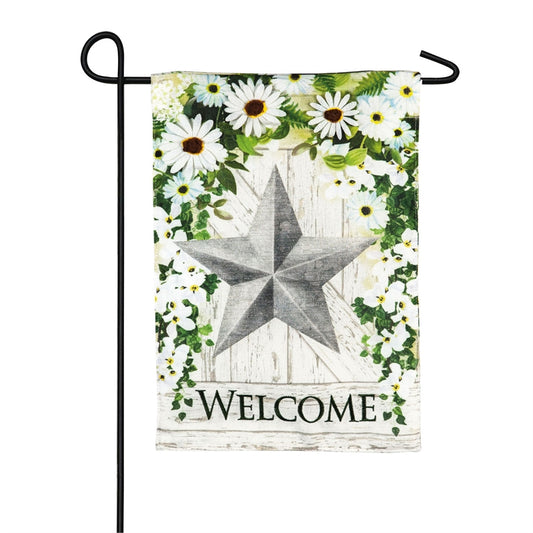 Galvanized Star Garden Flag