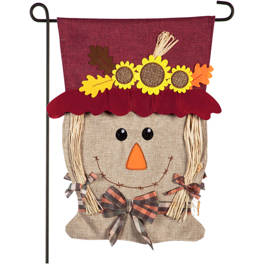 Mrs. Scarecrow Garden Flag