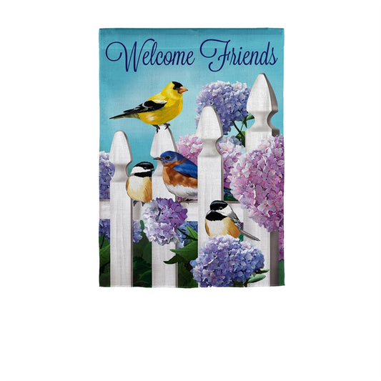 Hydrangea Gathering Garden Flag