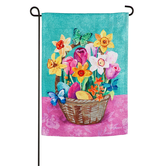 Easter Basket Garden Flag