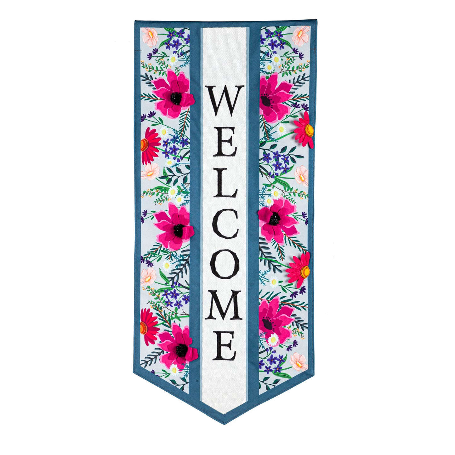 Wildflowers Printed Everlasting Impressions Garden Flag; Polyester-Linen Blend
