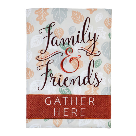 Gather Here Garden Flag