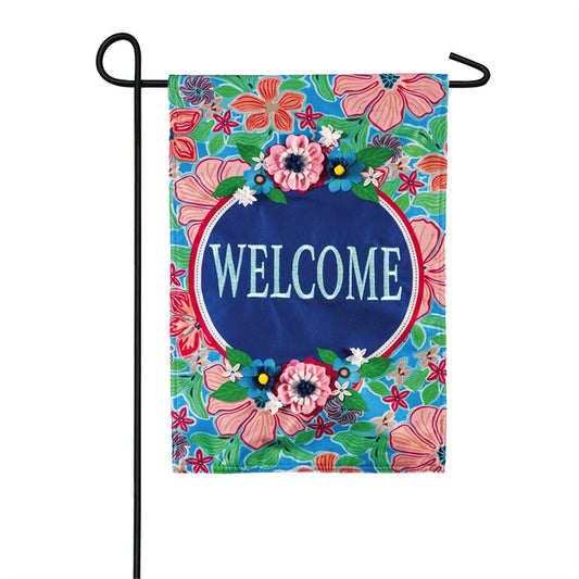 Flower Garden Welcome Garden Flag