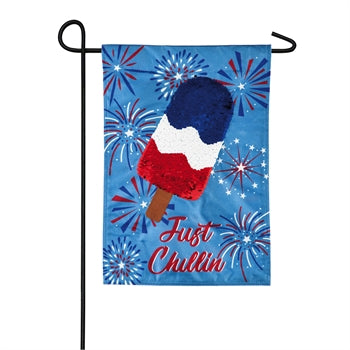 4th of July Just Chillin Celebration Garden Flag