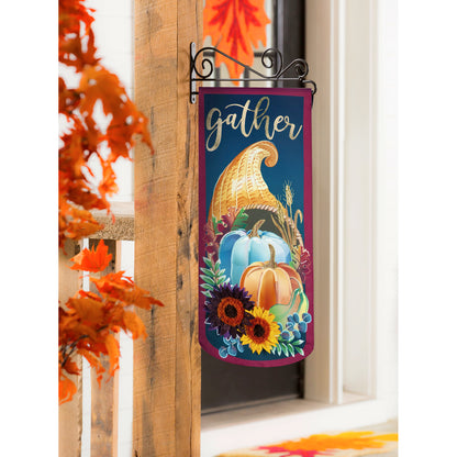 Cornucopia Gather Everlasting Impressions Garden Flag