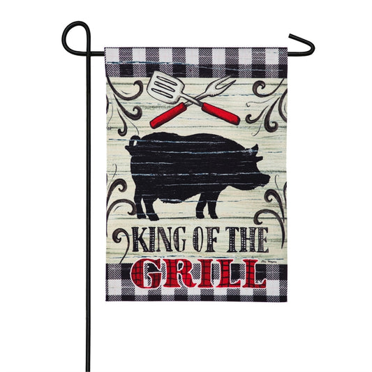 King of the Grill Garden Flag