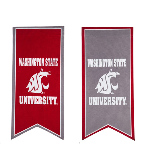 12.5"x28" Washington State University Cougars Printed Tapestry Garden Flag