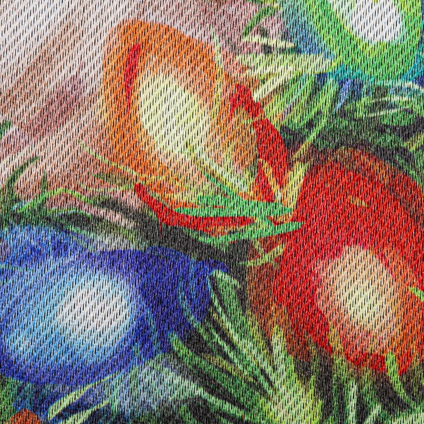 Gnome with a Christmas Wreath Lustre Garden Flag; Linen Textured Polyester 12.5"x18"