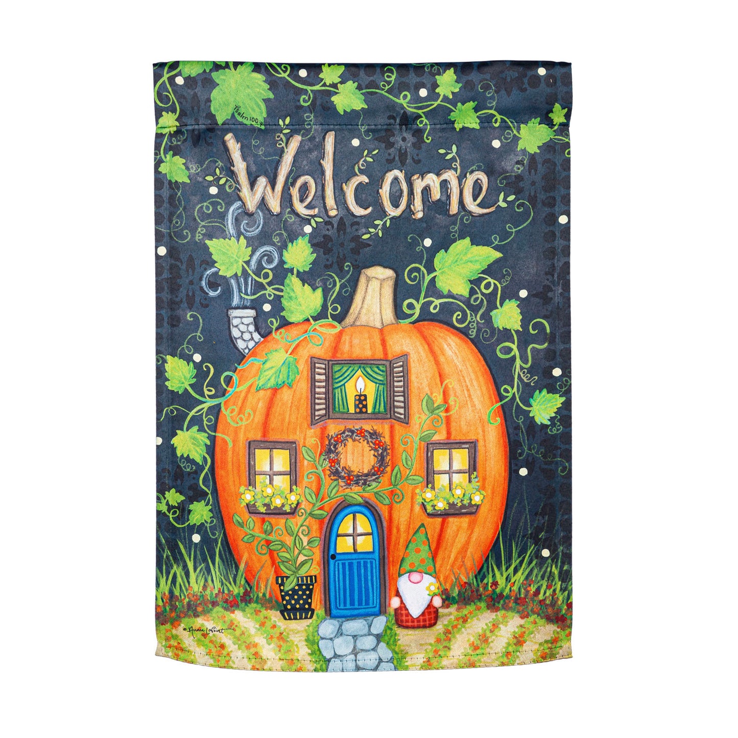 Gnome Home Garden Flag