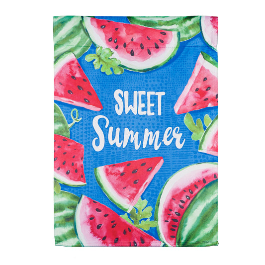 Sweet Summer Watermelon Garden Flag