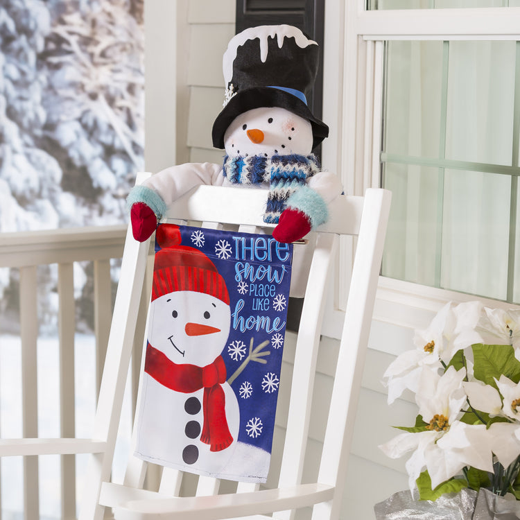 There's Snow Place Like Home Snowman Garden Flag