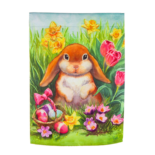 Easter Bunny Whiskers Garden Flag