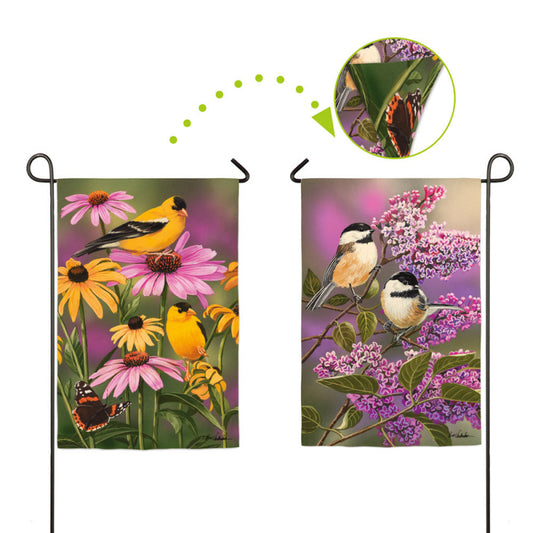 Garden Bird Friends Garden Flag