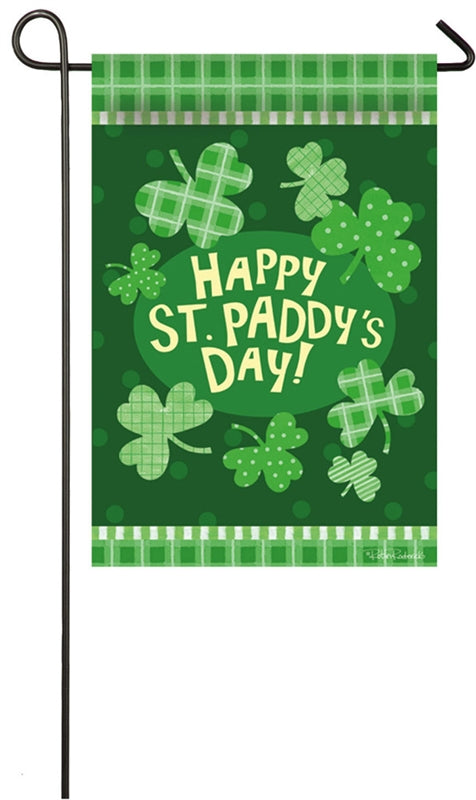 "St.Paddys Party" Printed Suede Seasonal Garden Flag; Polyester