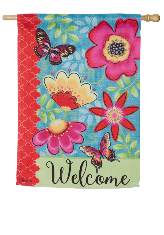 Butterflies & Flowers Garden Flag