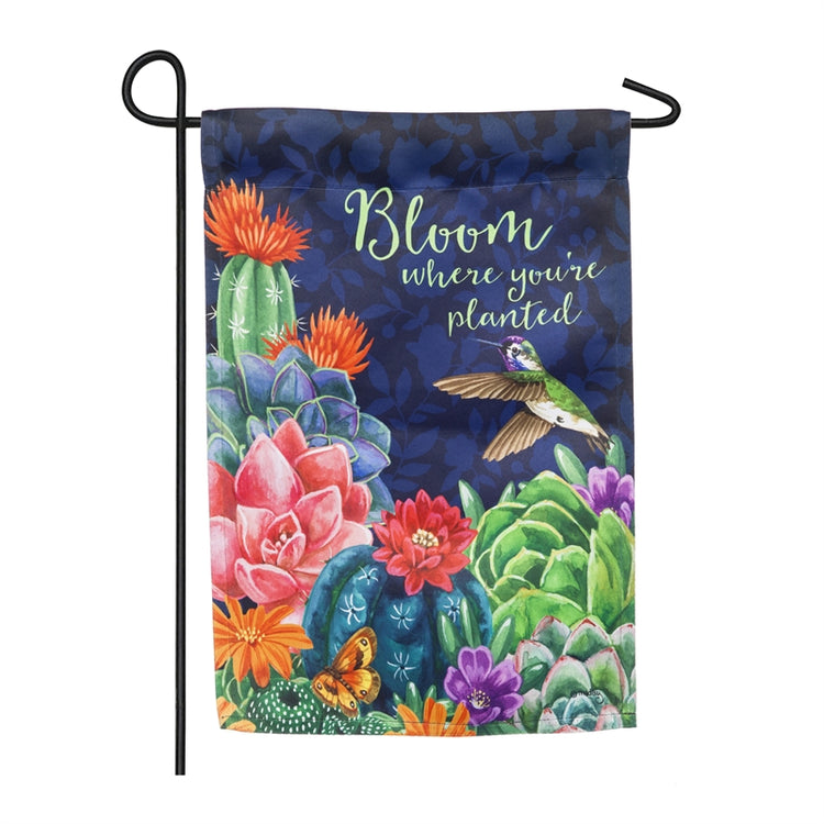 Bloom Where You're Planted Garden Flag
