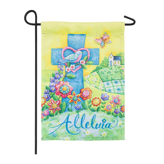 Easter Alleluia Garden Flag